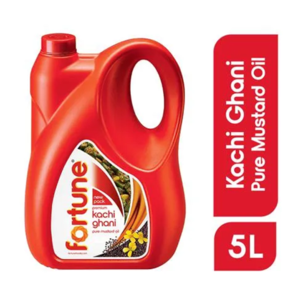 Fortune Kachi Ghani Mustard Oil 5 ltr