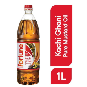 Fortune kachi ghani mustard oil 1 ltr Bottle