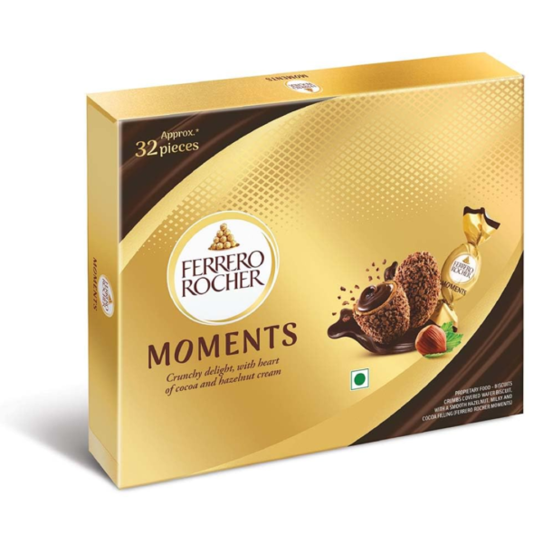 Ferrero Rocher Moments, 32 pralines Pcs 185.6gm