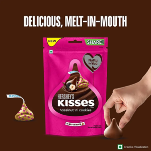 Hershey's Kisses Hazelnut 'N' Cookies Chocolate, 33.6 g