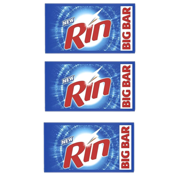 Rin Bar ( Pack Of 3 )250 Gm Soap Detergent Bar