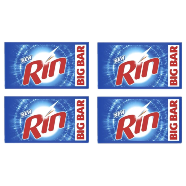 Rin Bar ( Pack Of 4 )250 Gm Soap Detergent Bar