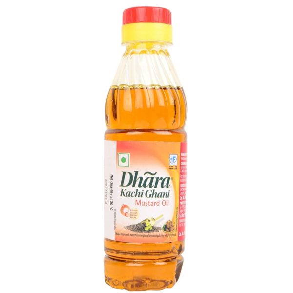 Dhara Kachi Ghani Mustard Oil, 200ml